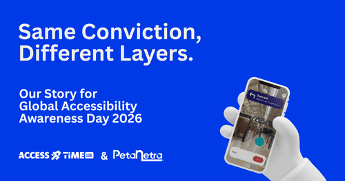 Illustration of poster with text "Same Conviction, Different Layers", our story for Global Accessibility Awareness Day 2026